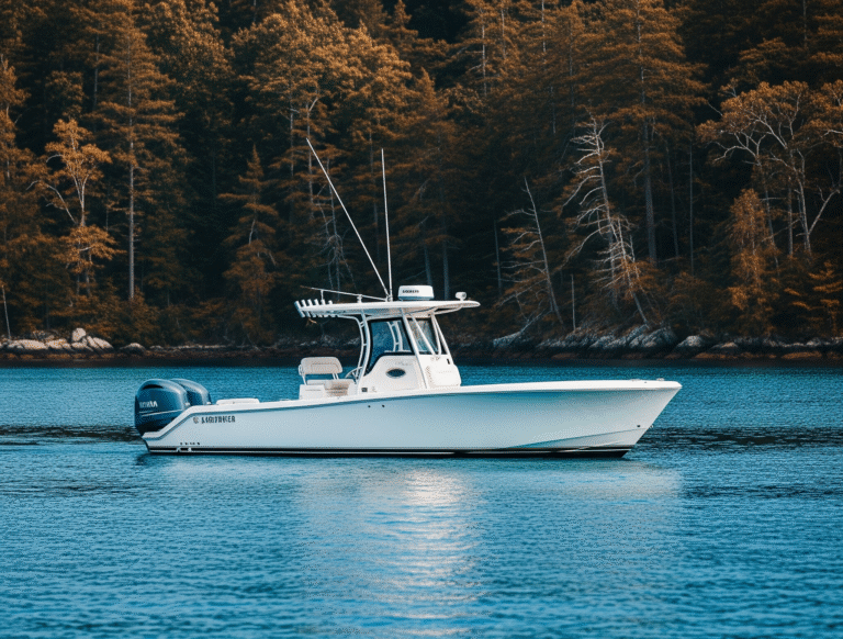 Boat on a lake in Montana with a permanent registration