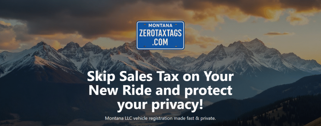 best Montana registered agent Zero Tax Tags