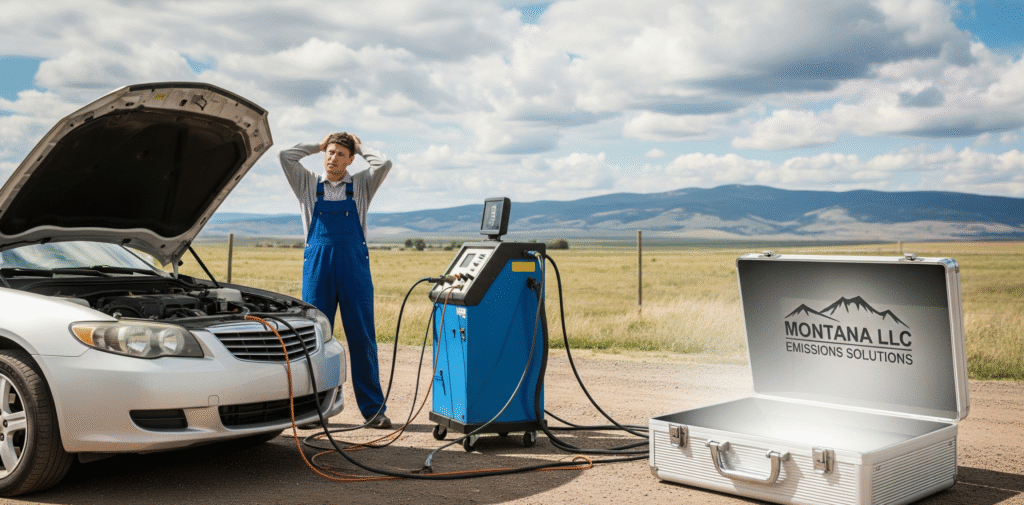 A man who wishes he could avoid emissions testing